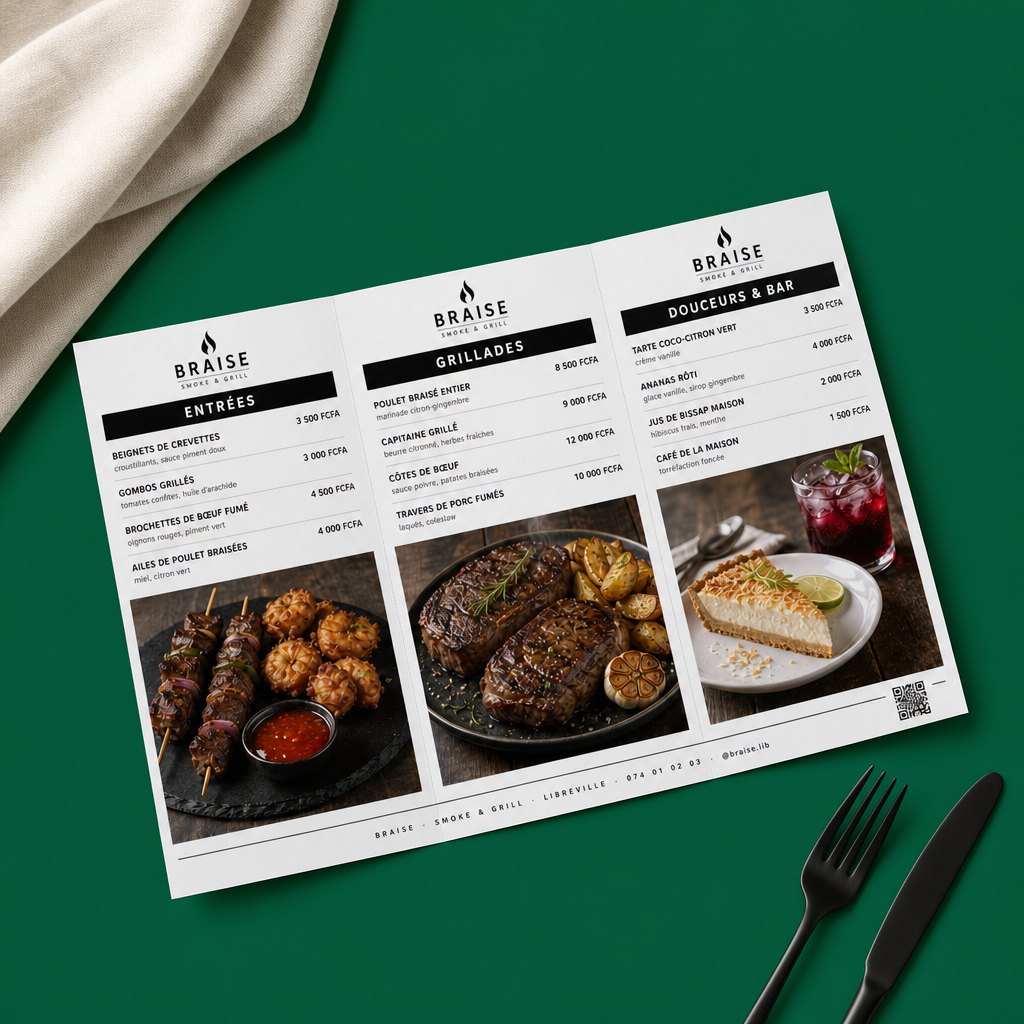 Braise — Menu